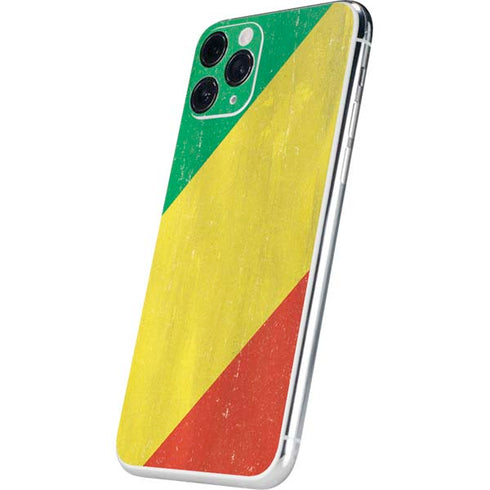 Republic of the Congo Flag Distressed iPhone 11 Pro Skin